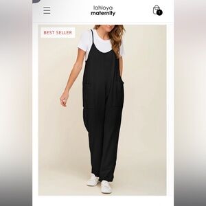 Lahloya Maternity Jumpsuit. Black. Large